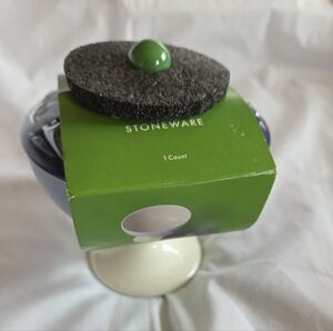 Kate Spade New York Stoneware Blue and Green Candle Dish NEW